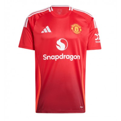 Moški Nogometni dresi Manchester United Marcus Rashford #10 Domači 2024-25 Kratek Rokav Moški Nogometni dresi Manchester United Marcus Rashford #10 Domači 2024-25 Kratek Rokav